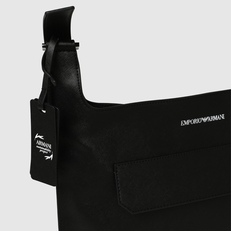 EMPORIO ARMANI Duża czarna torba męska
