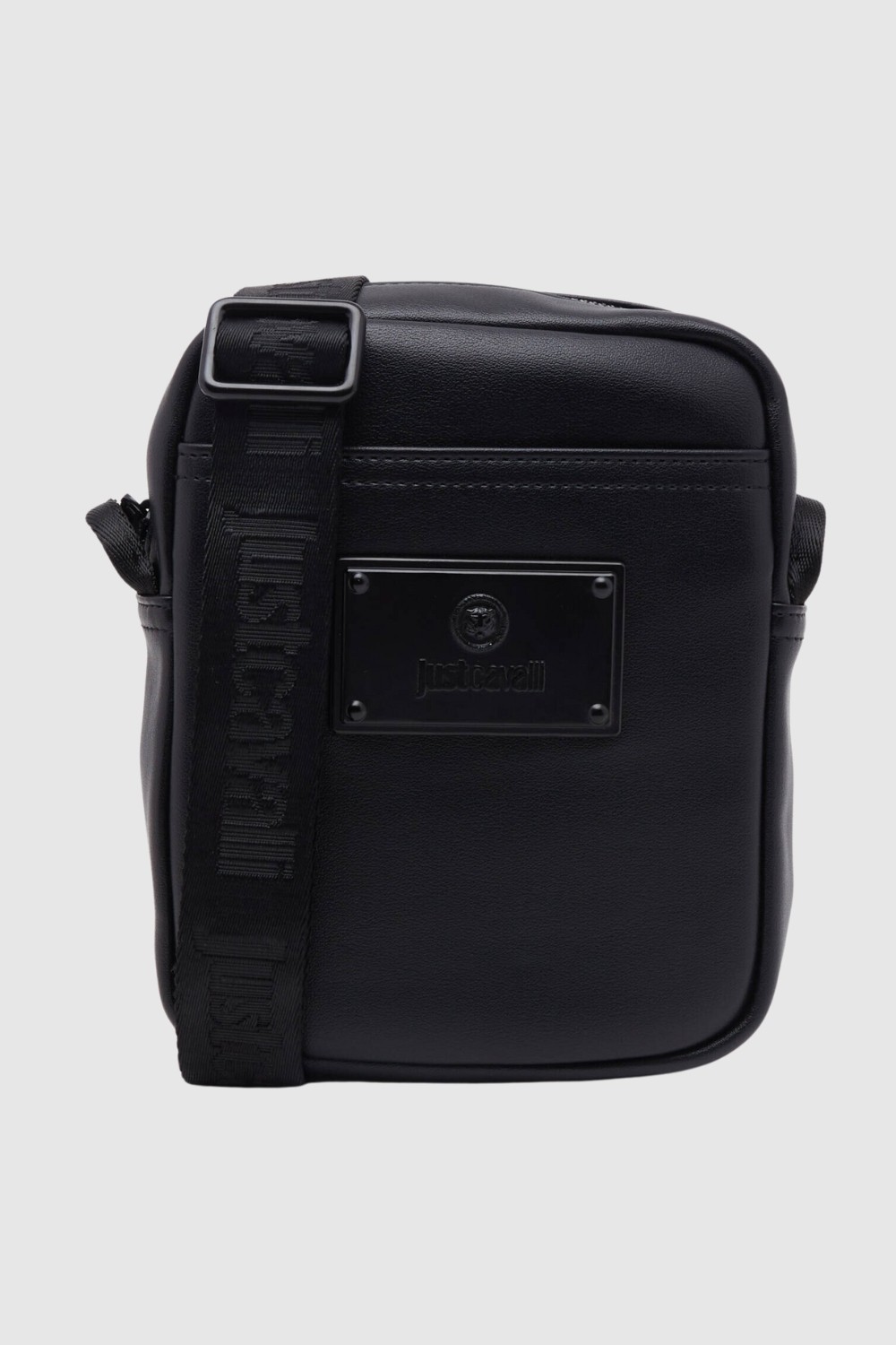 JUST CAVALLI Czarna męska torba Range Metal Plate Sketch 3