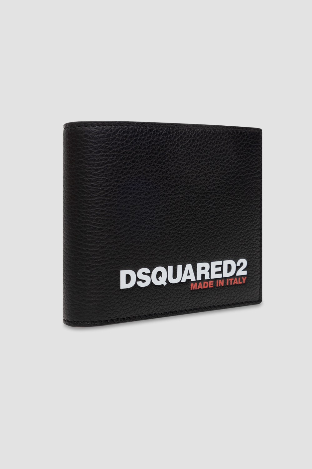 DSQUARED2 Czarny portfel skórzany
