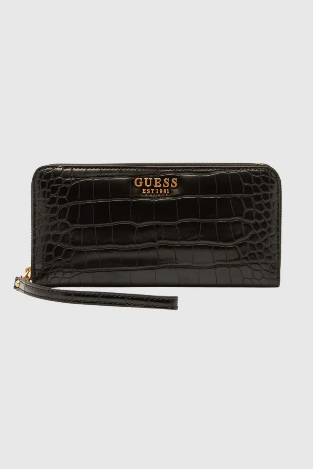 GUESS Duży czarny portfel Laurel