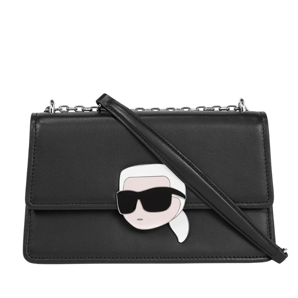 KARL LAGERFELD Czarna torebka K/ikonik 2.0 Leather
