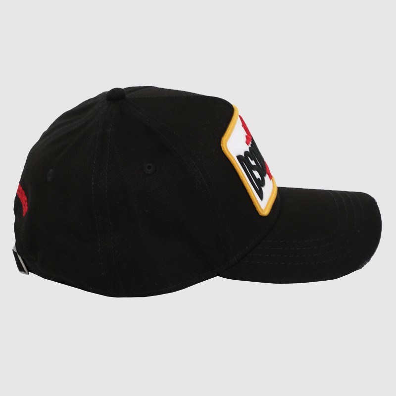 DSQUARED2 Чорна бейсболка з вишитою нашивкою