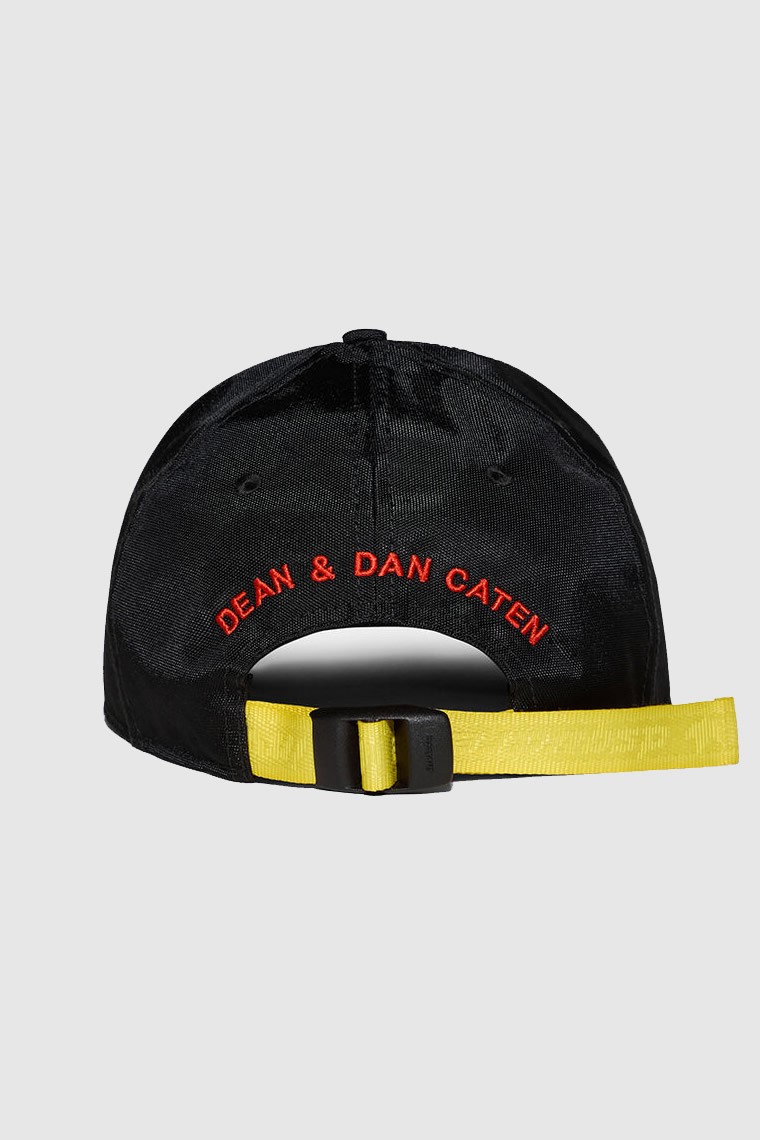 DSQUARED2 Кепка чорна з логотипом invicta