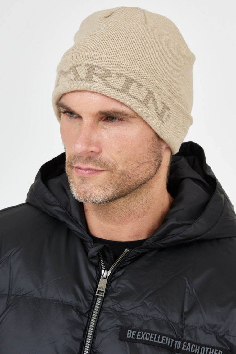 LA MARTINA Beżowa czapka z logo