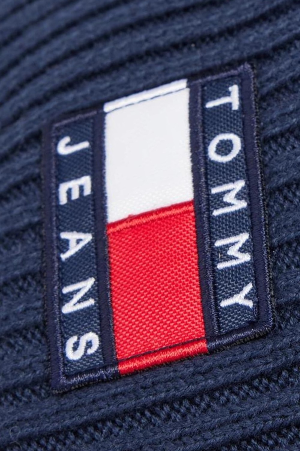 TOMMY JEANS Granatowa czapka bawełniana