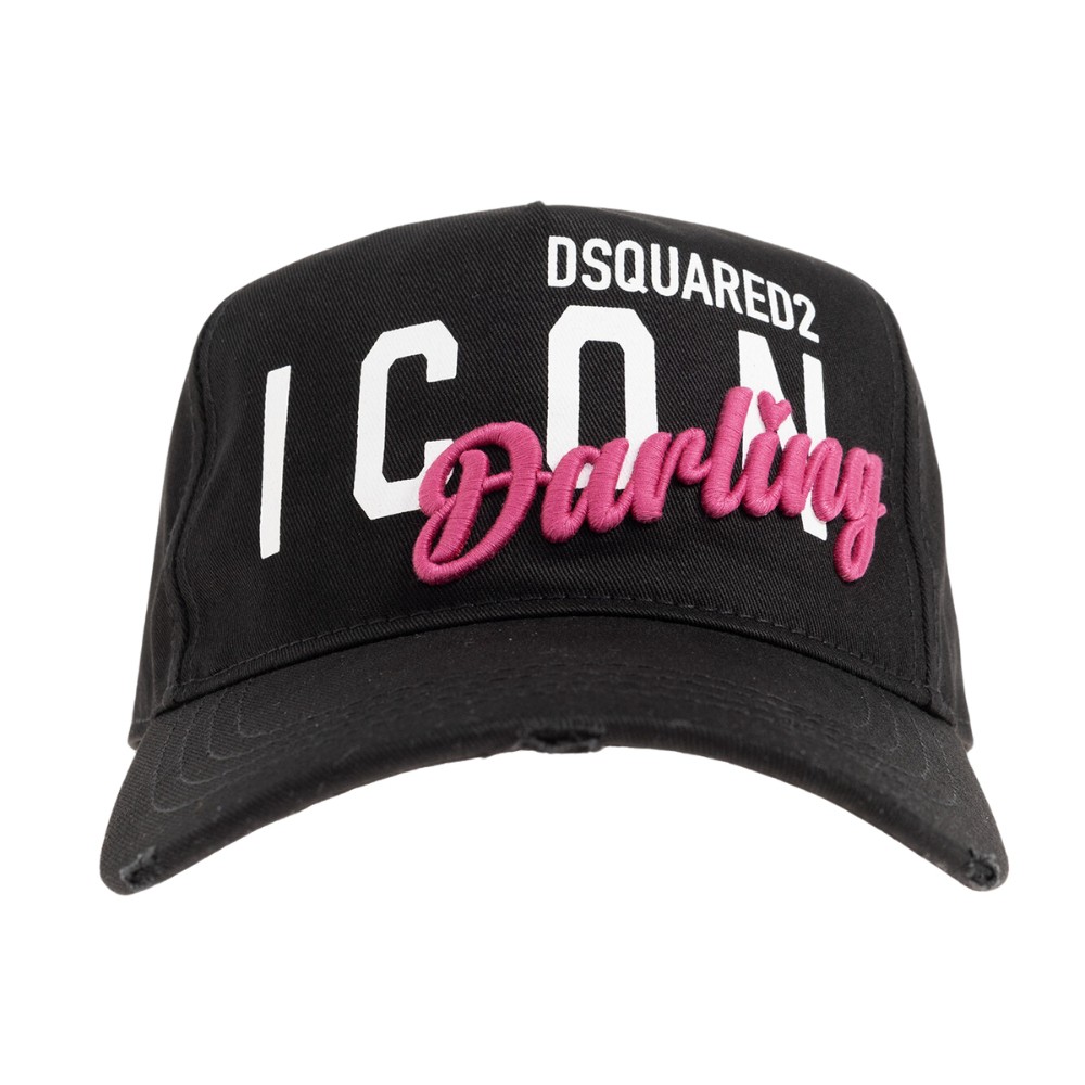 DSQUARED2 Czarna czapka ICON Darling