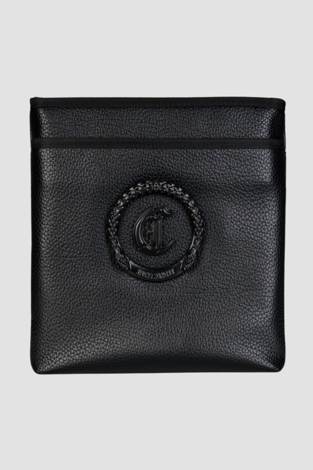 JUST CAVALLI Czarna torba Range New Logo Metal Circle
