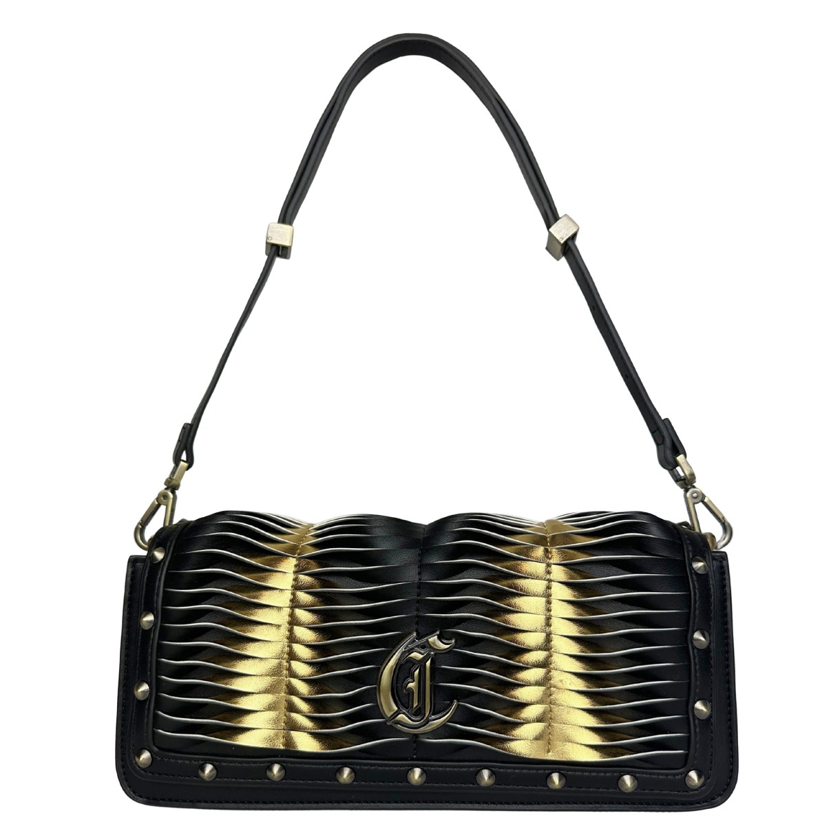 JUST CAVALLI Czarna torebka Gothic Woving