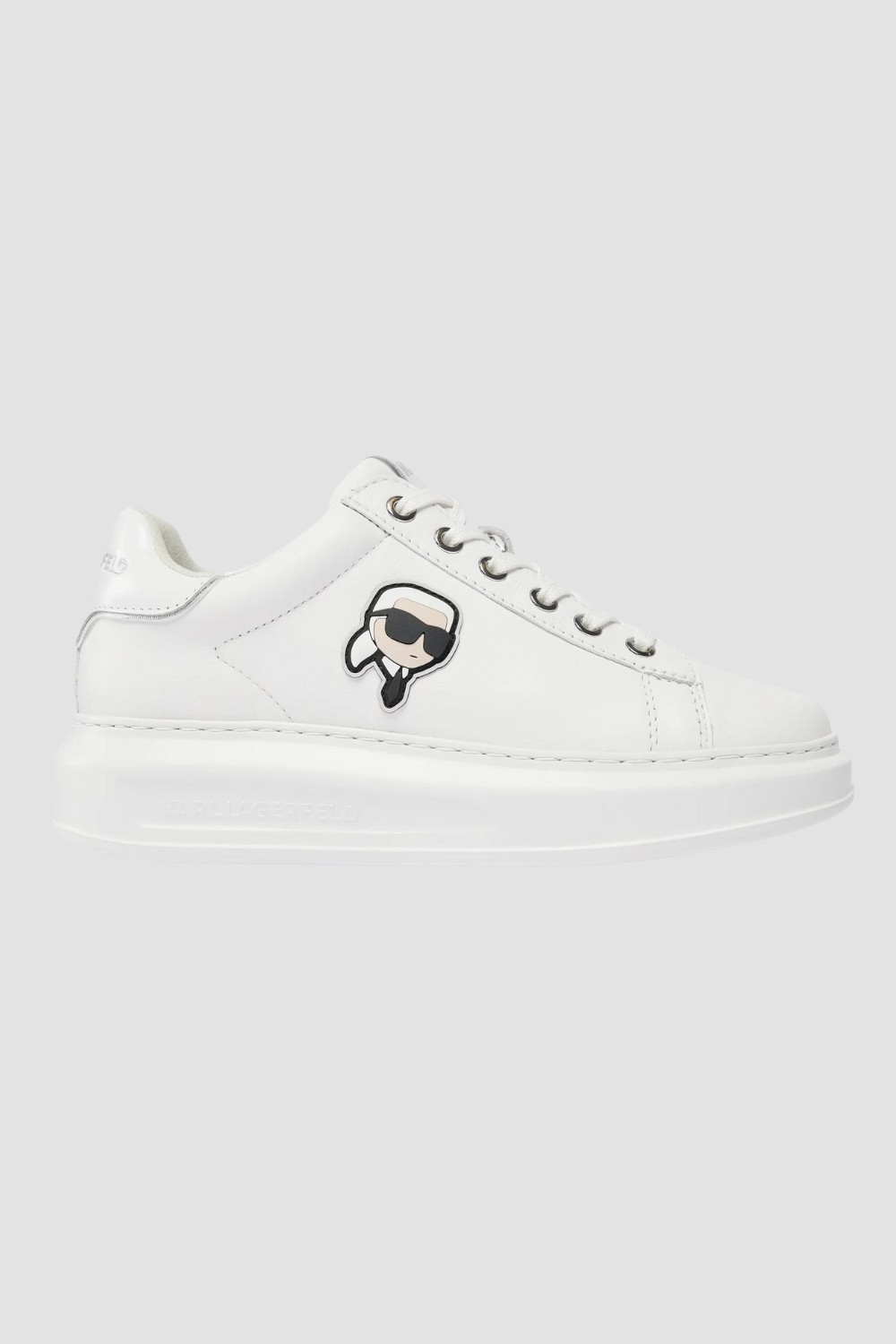 KARL LAGERFELD Białe sneakersy Karl Nft Lo Lace