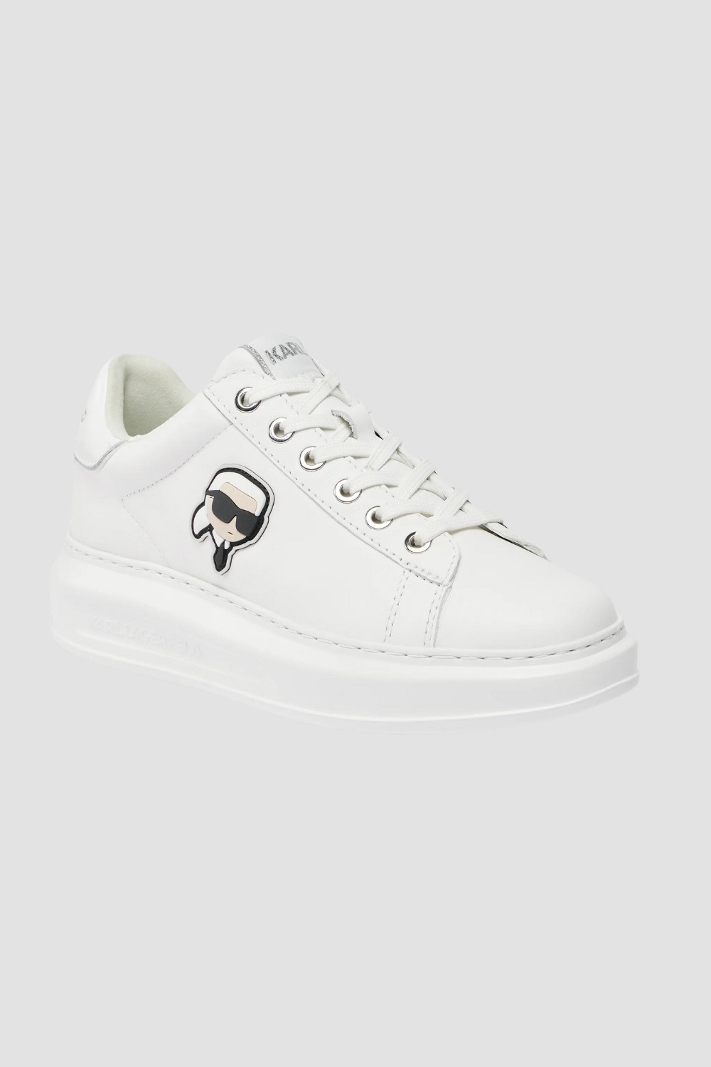 KARL LAGERFELD Białe sneakersy Karl Nft Lo Lace