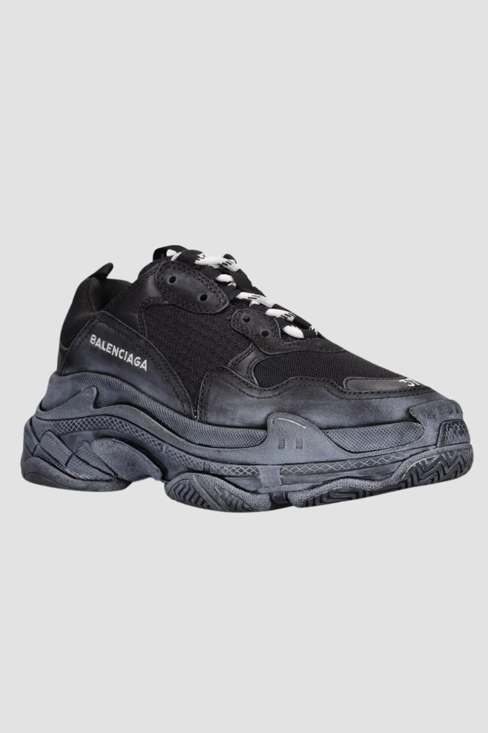 BALENCIAGA Czarne sneakersy TRIPLE S