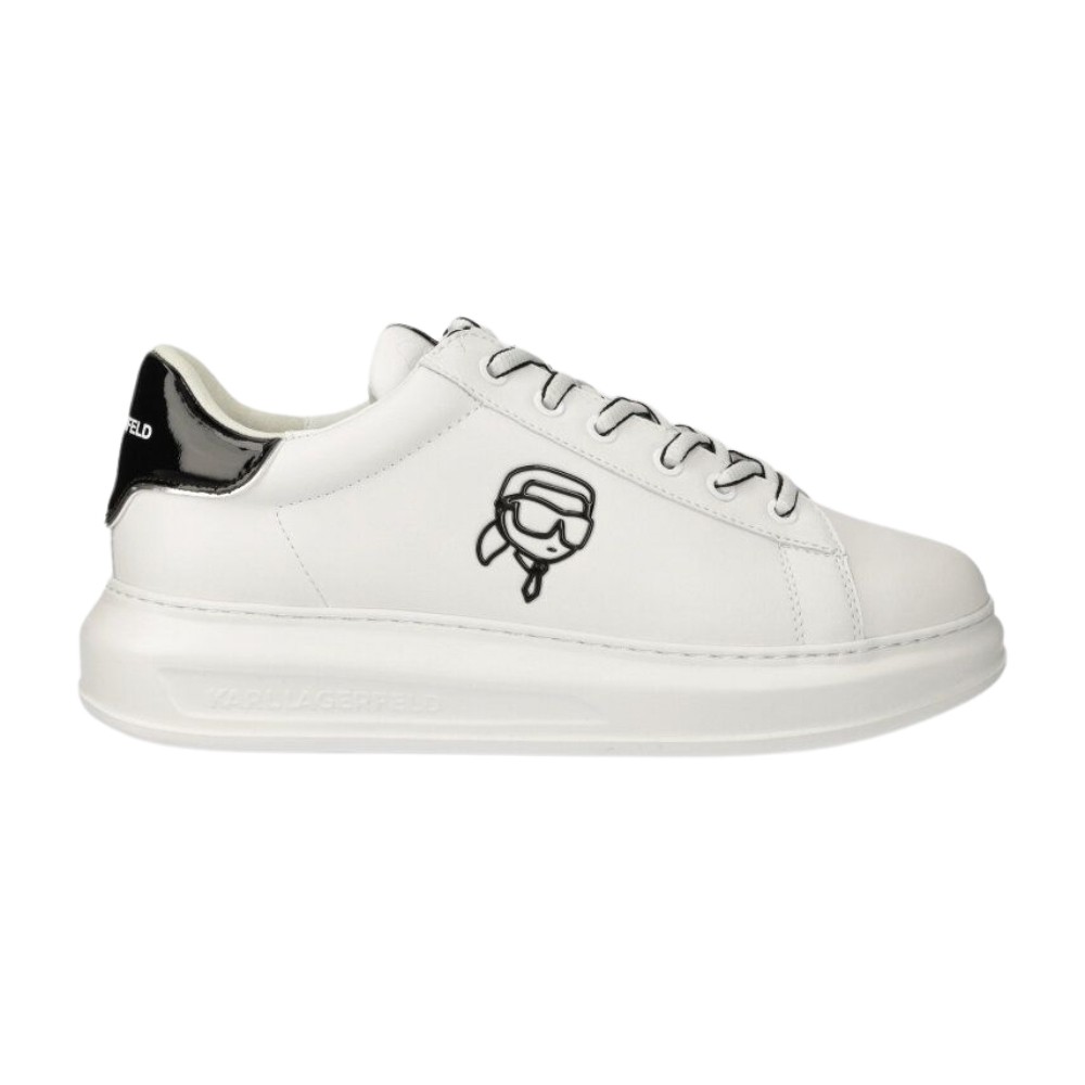 KARL LAGERFELD Białe sneakersy Kapri Mens Neonft Lo Lace