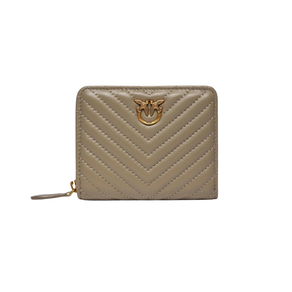 PINKO Beige Taylor Zip Around Wallet