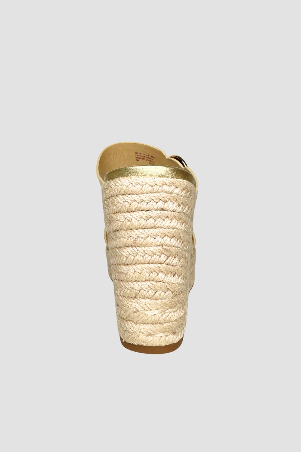 MICHAEL KORS Złote sandały Lucinda Wedge