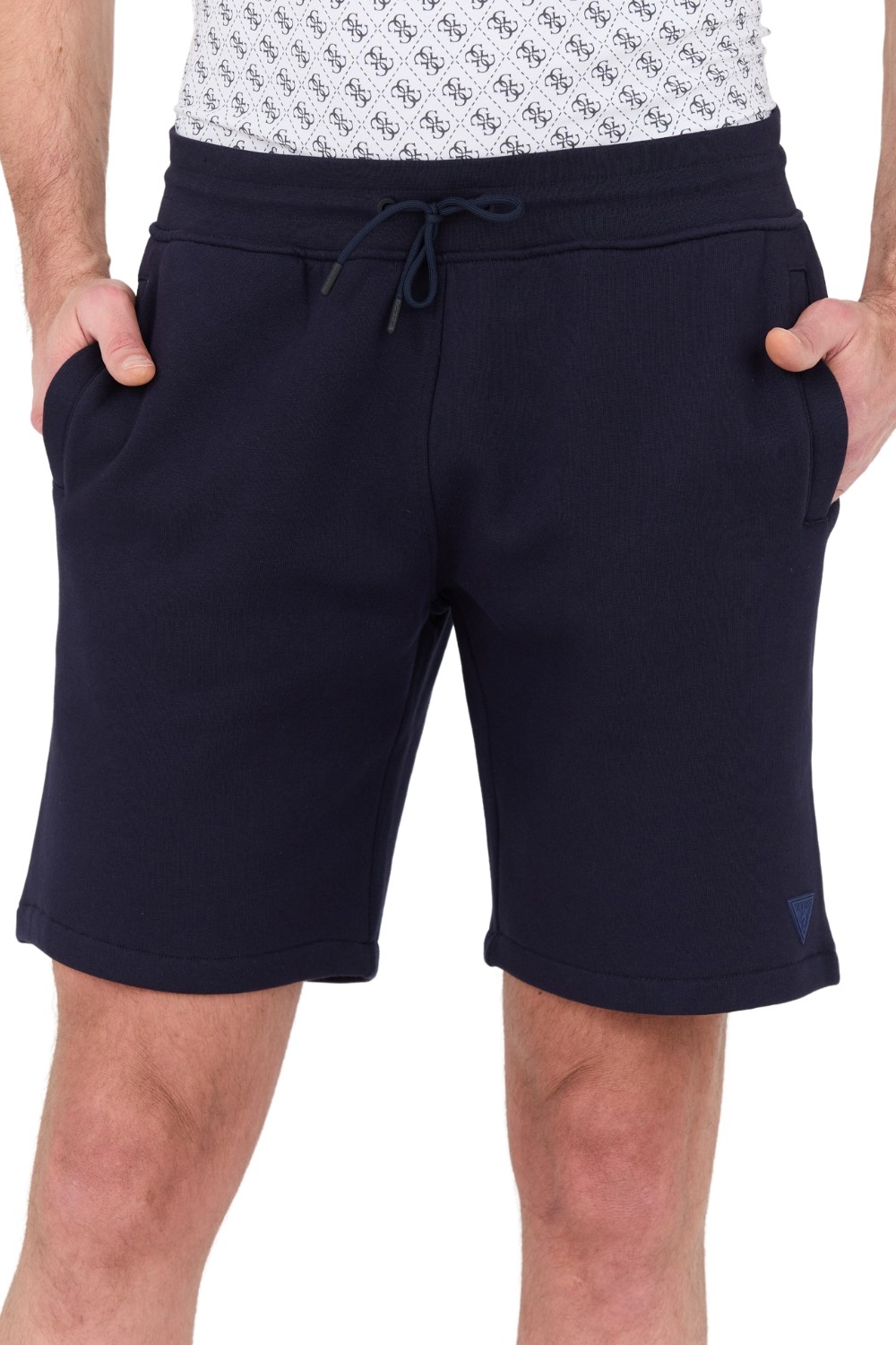 GUESS Granatowe spodenki Aldwin