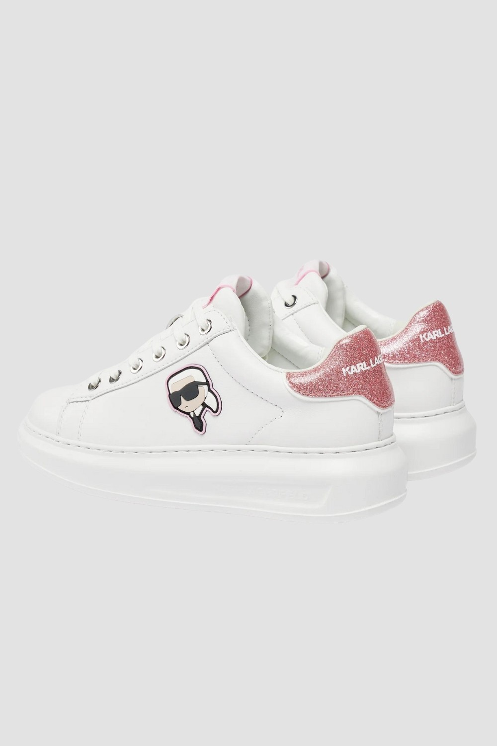 KARL LAGERFELD Białe sneakersy Kapri Nft Lo LaceKARL LAGERFELD Białe sneakersy Kapri Nft Lo Lace