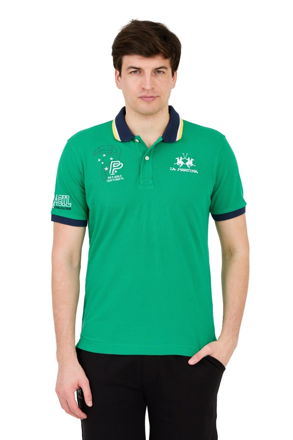 LA MARTINA Zielone polo