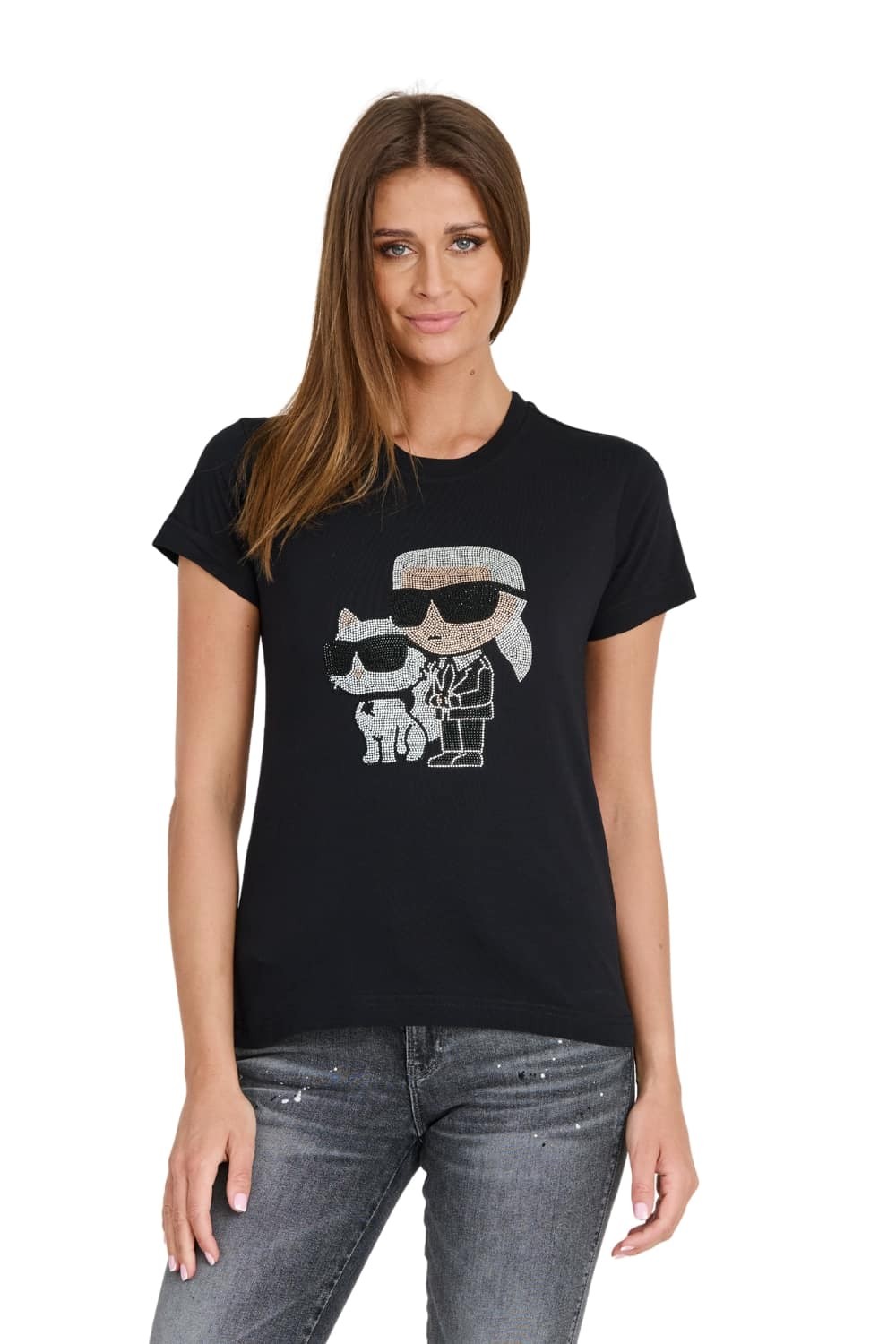 KARL LAGERFELD Black Iconic 2.0 t-shirt