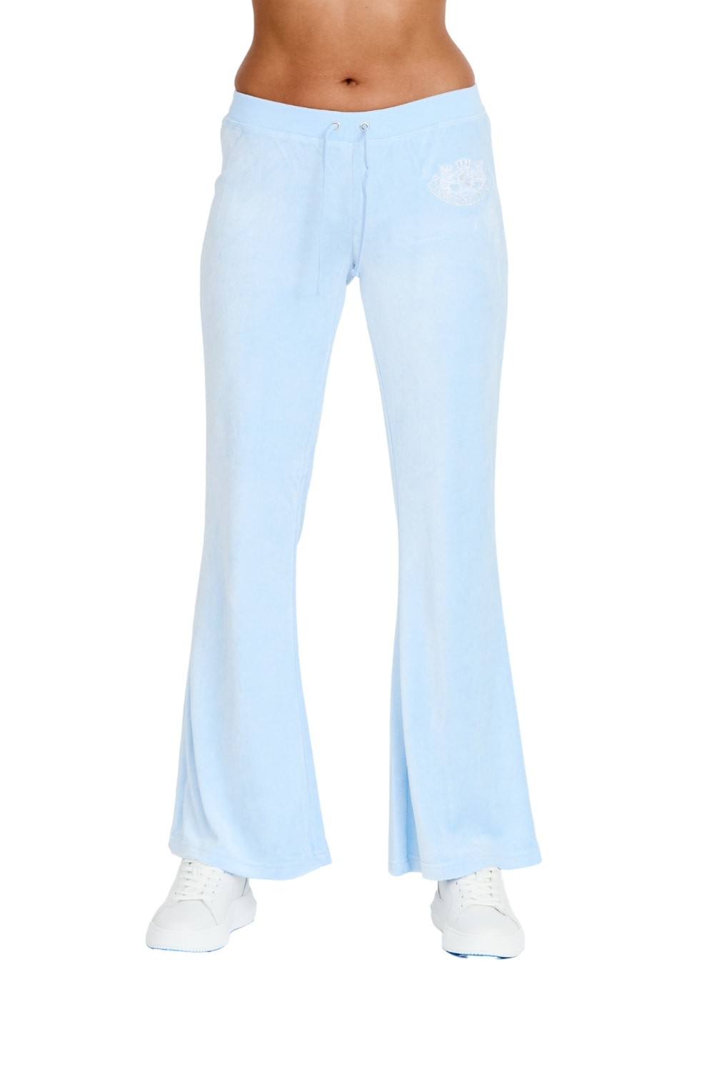 JUICY COUTURE Błękitne spodnie Heritage Dog Crest Kaisa Trackpant