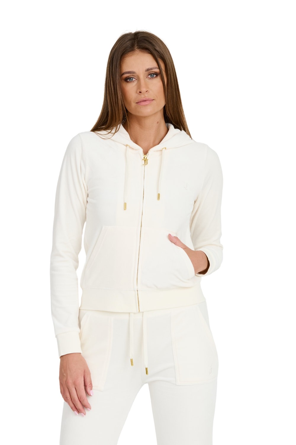 JUICY COUTURE Bluza ecru Gold Robertson Hoodie