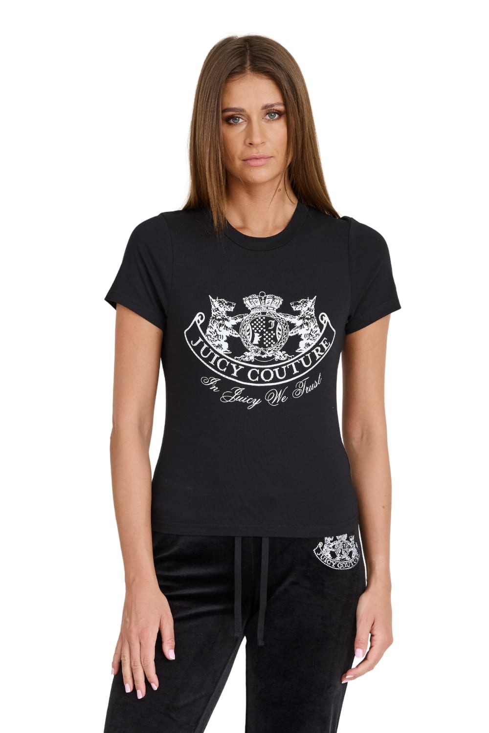 JUICY COUTURE Black Enzo Dog Crest t-shirt