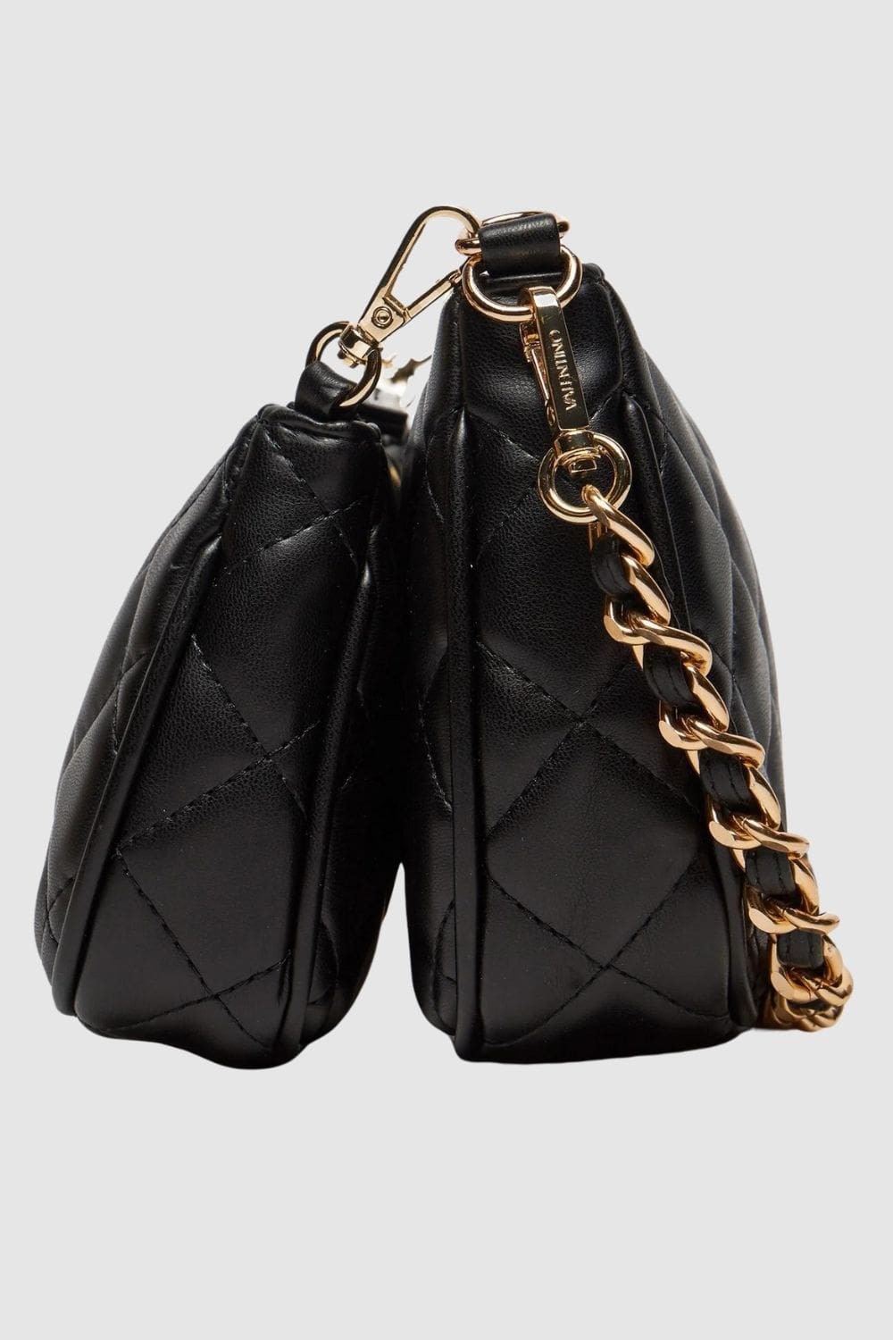 VALENTINO Podwójna czarna torebka Ocarina Crossbody