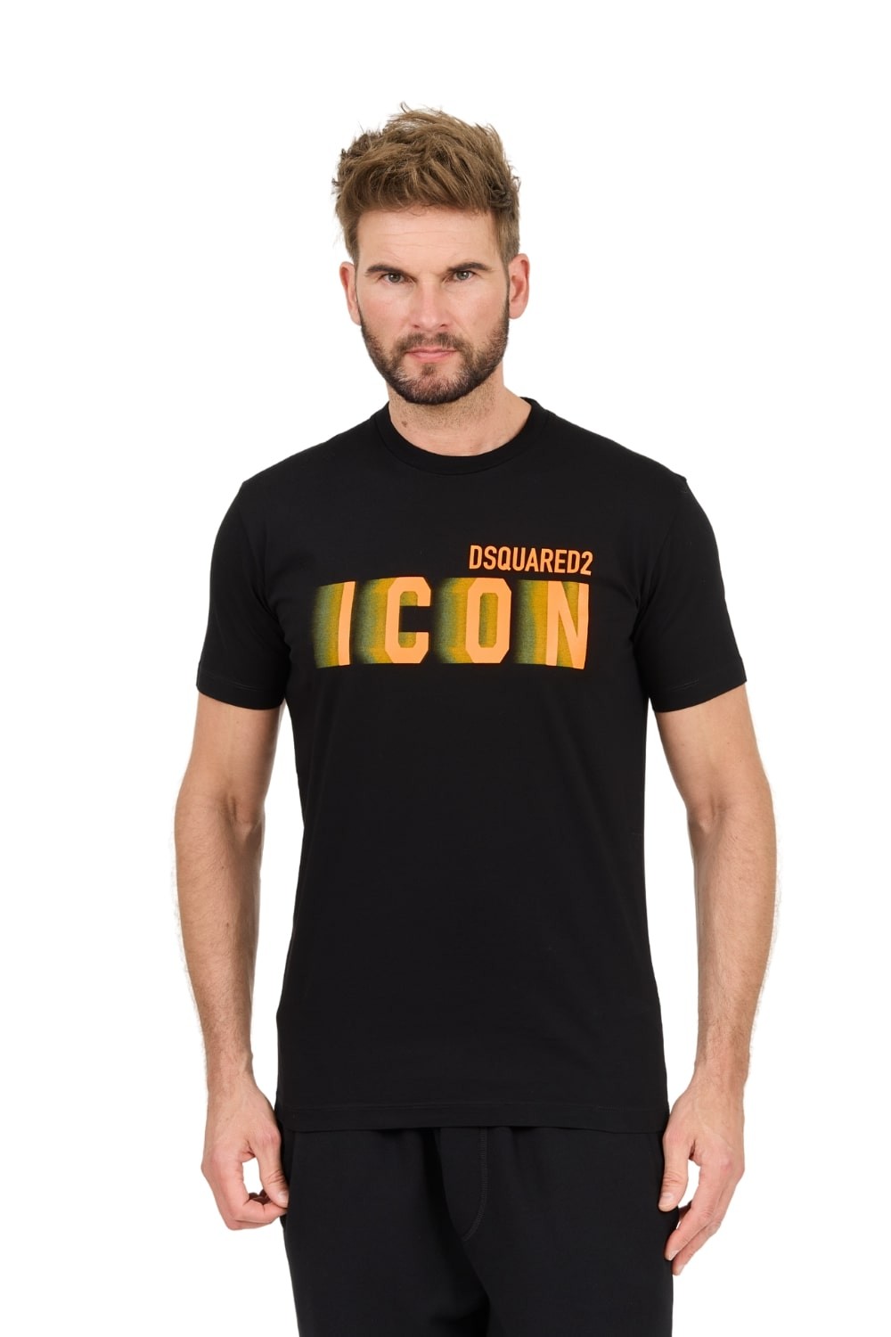 DSQUARED2 Czarny t-shirt Icon Blur Cool Fit Tee