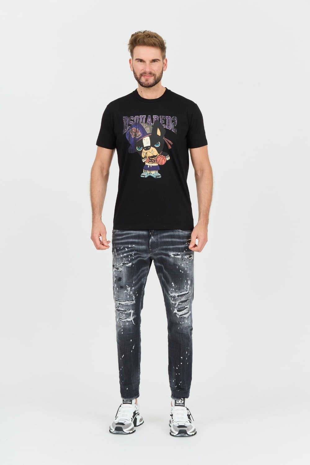 DSQUARED2 Czarny t-shirt Cool Fit Tee