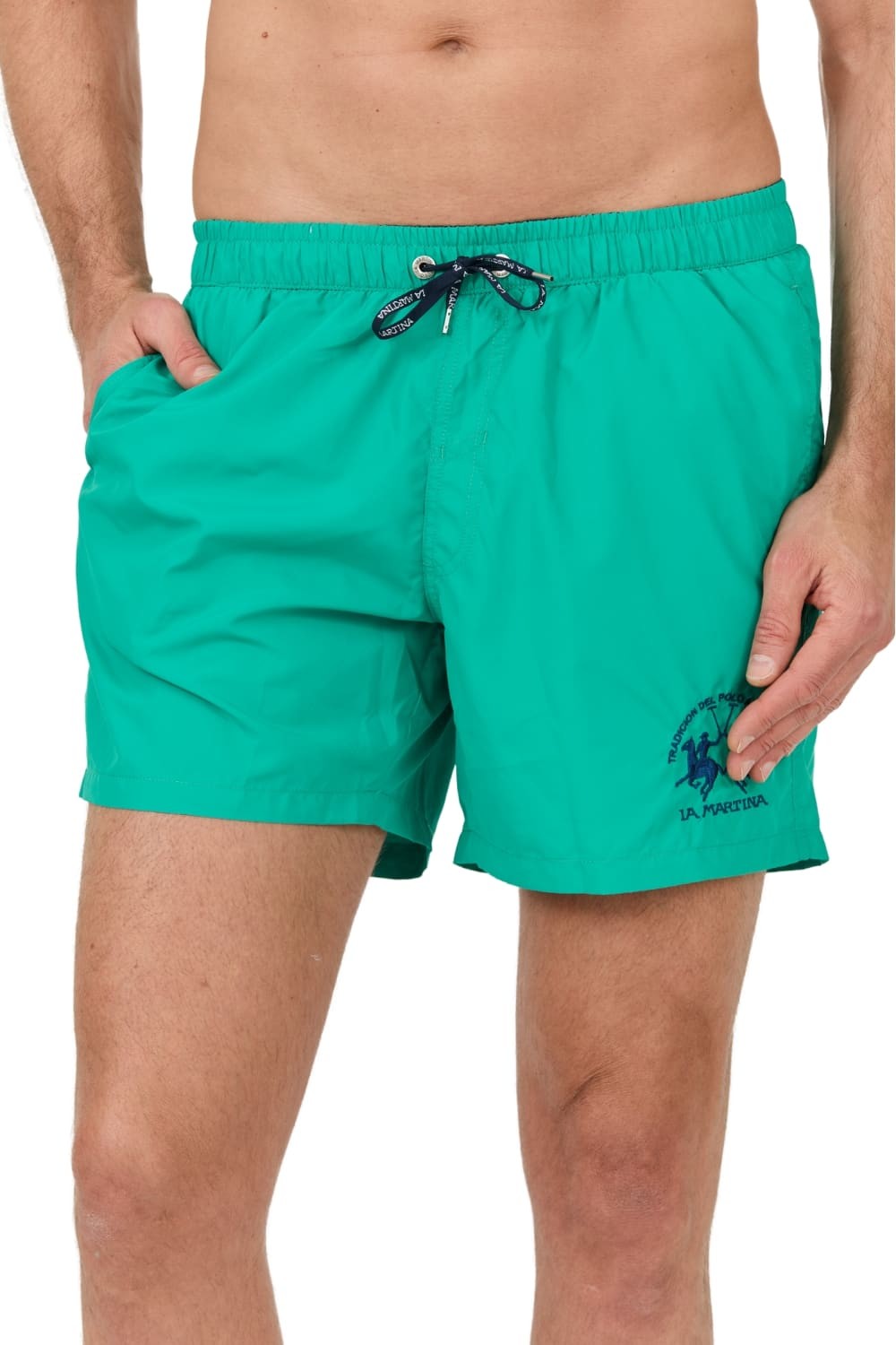 LA MARTINA Zielone kąpielówki