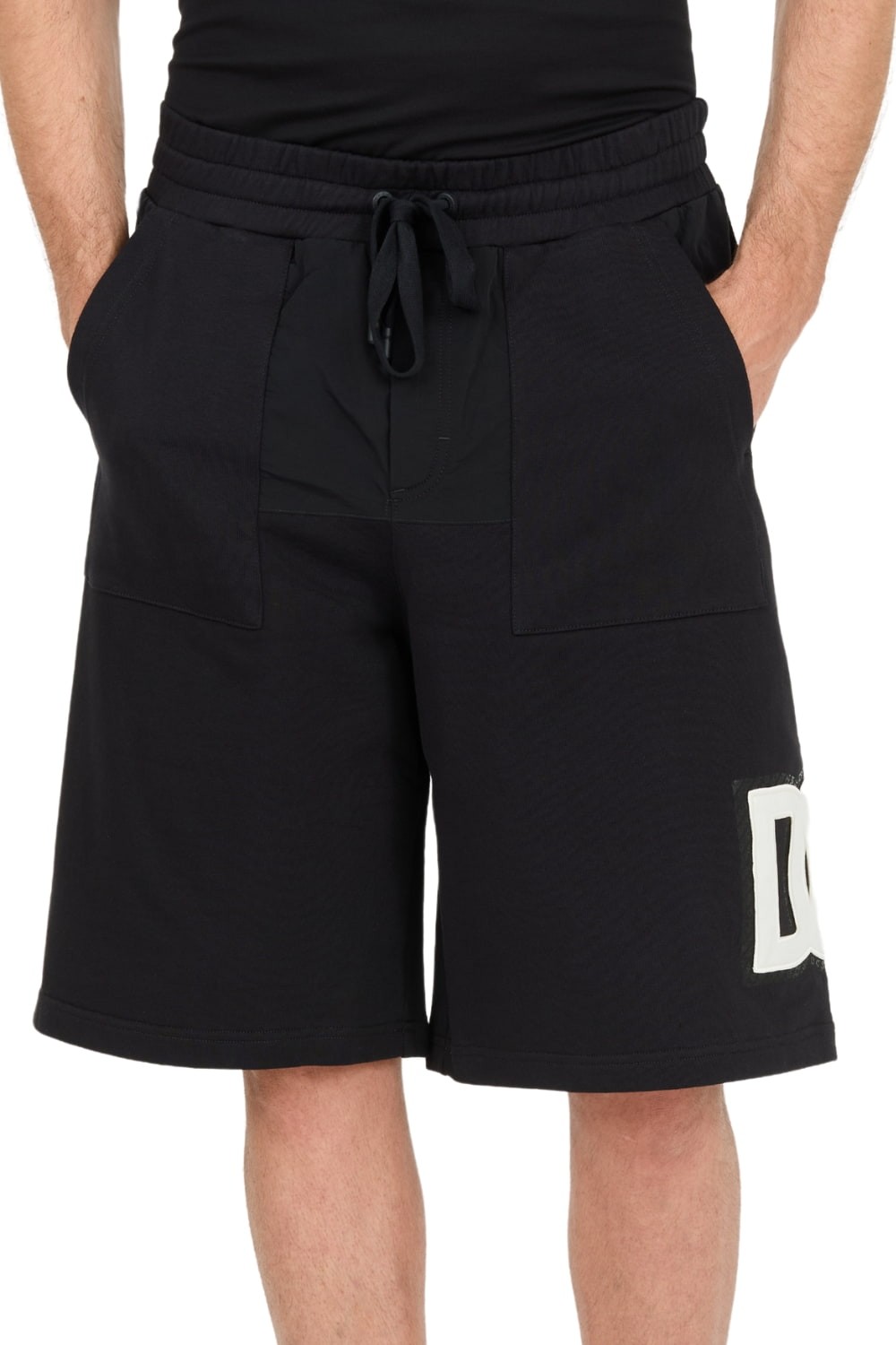 DOLCE & GABBANA Czarne spodenki