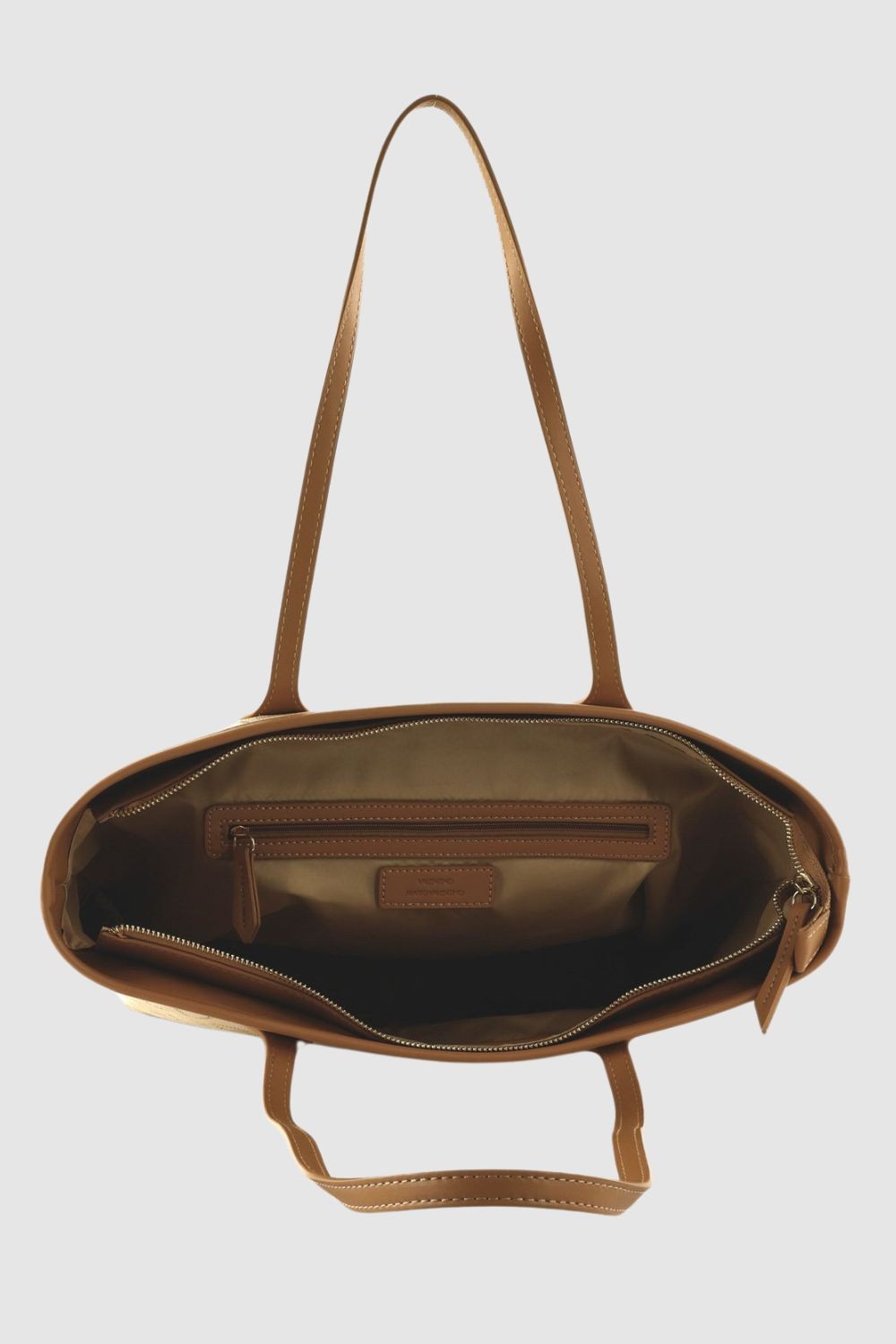 VALENTINO Duża kremowa shopperka Liuto