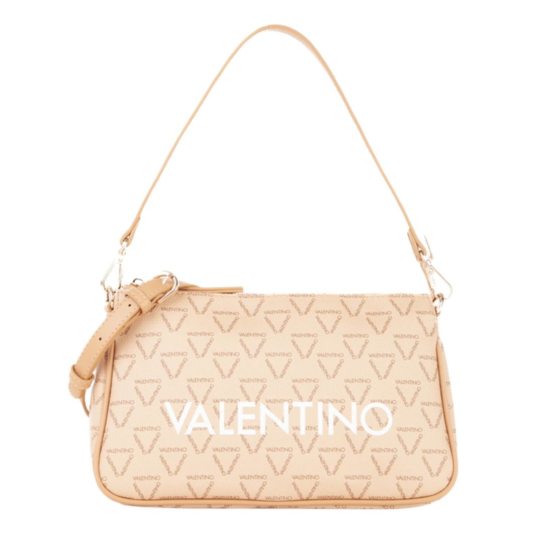 VALENTINO Mała beżowa listonoszka Liuto