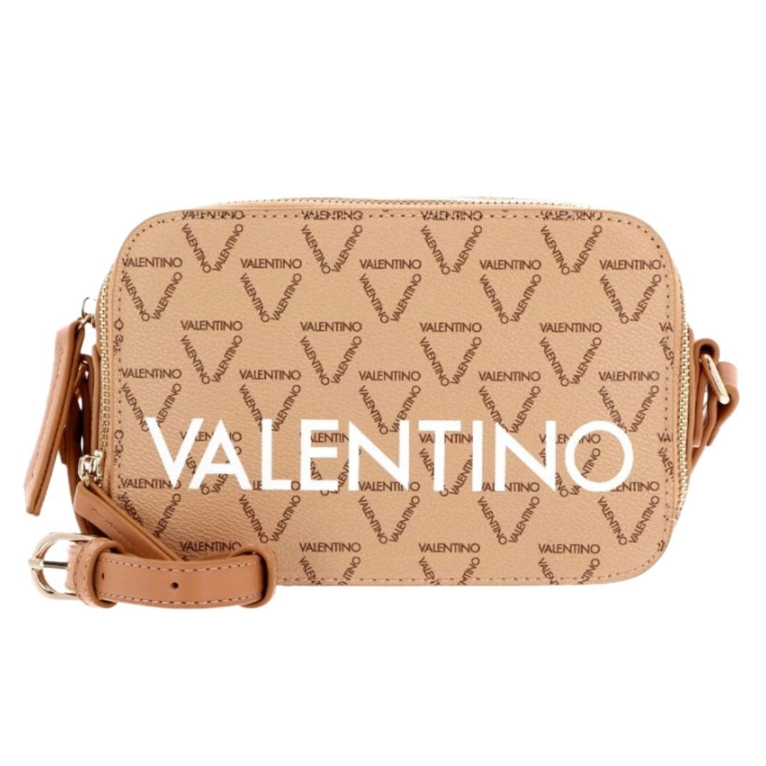 VALENTINO Mała beżowa torebka Liuto Camera Bag