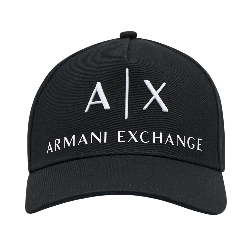 ARMANI EXCHANGE Czarna czapka z daszkiem
