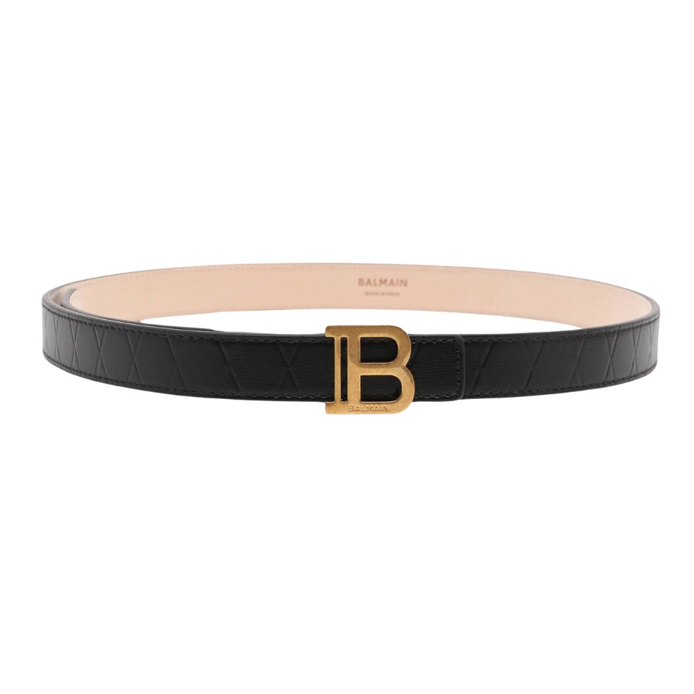 BALMAIN Czarny damski pasek B-belt