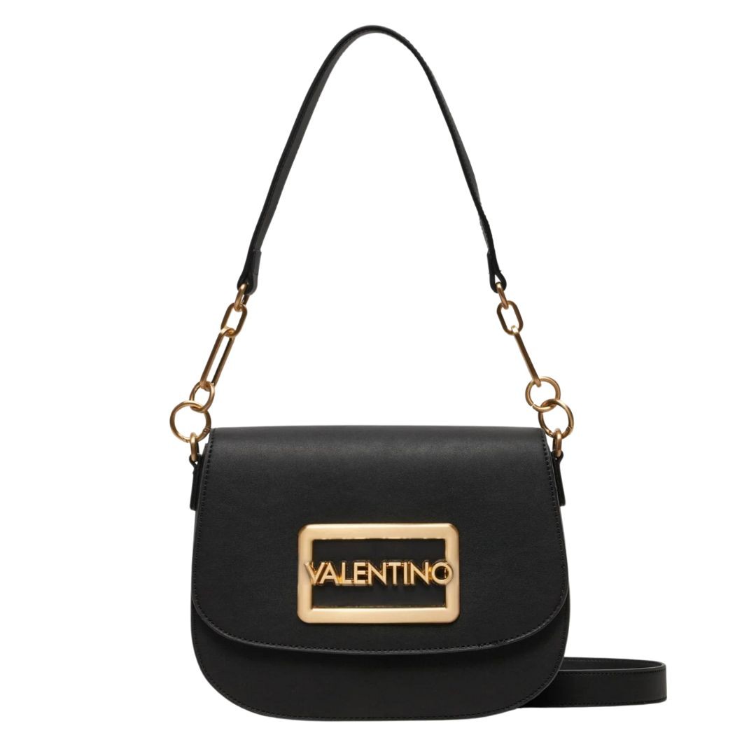 VALENTINO Mała czarna kopertówka Princesa