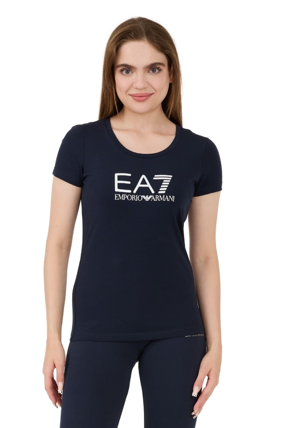 Футболка EA7 темно-синя