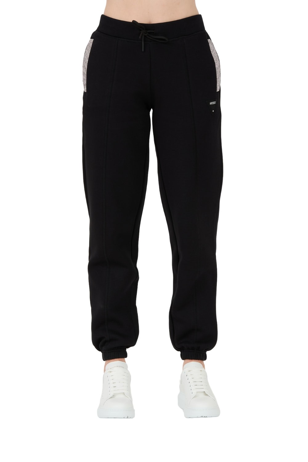 GUESS Czarne spodnie dresowe Kiara Pant