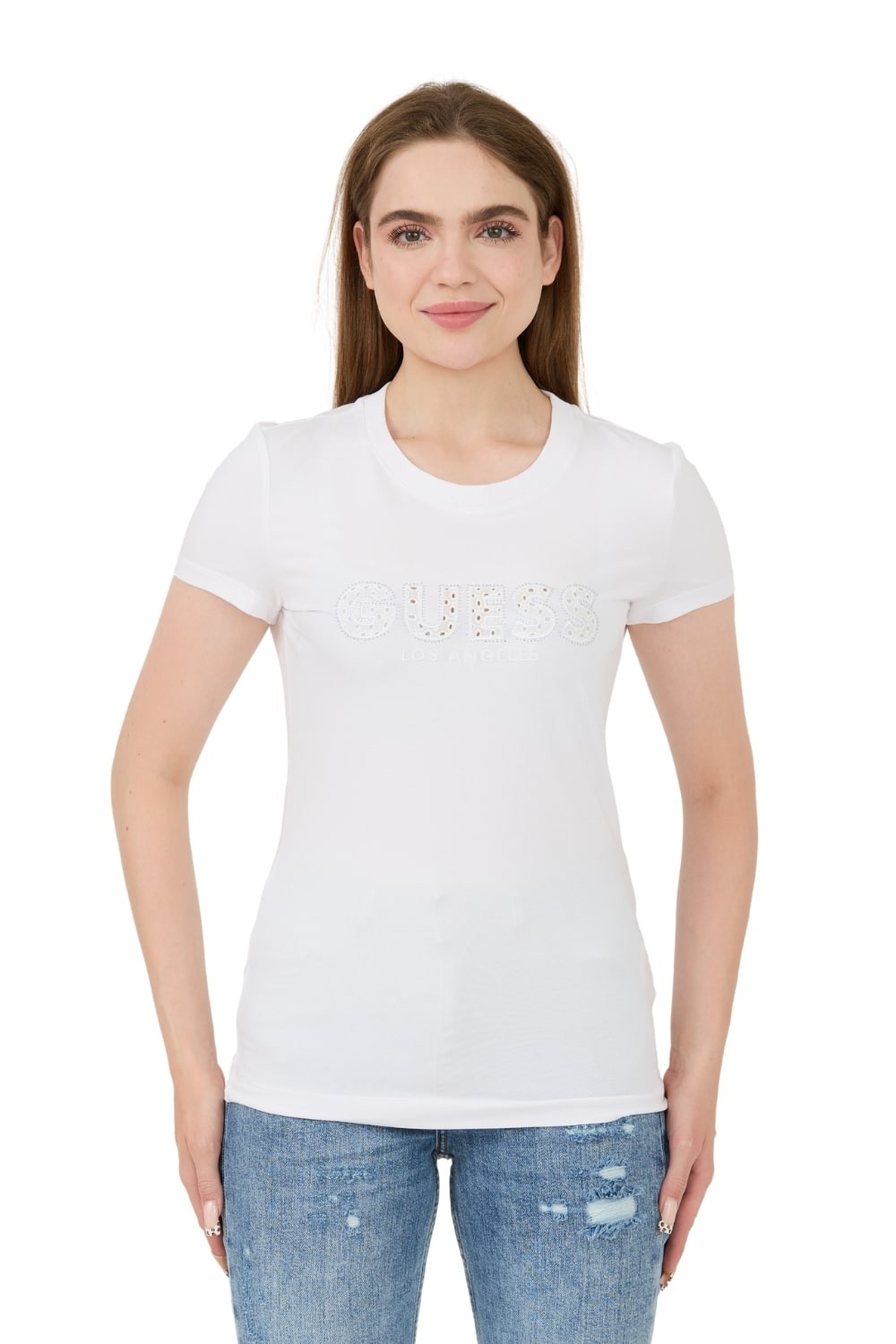 Футболка GUESS White Sangallo