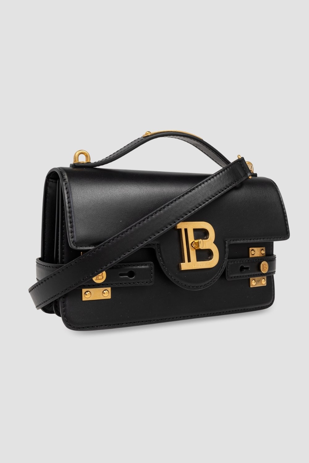 BALMAIN Czarna torebka Classic Handle Bag S