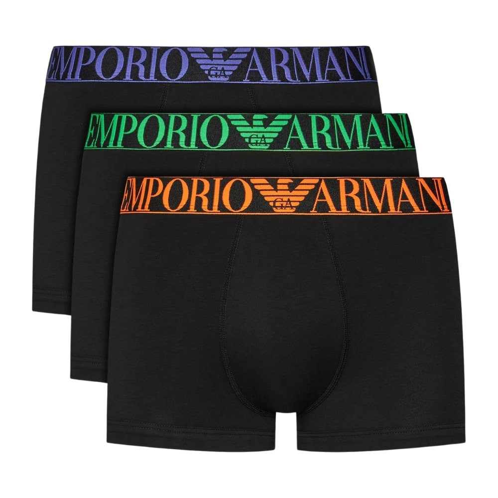 EMPORIO ARMANI Zestaw męskich czarnych bokserek 3PACK