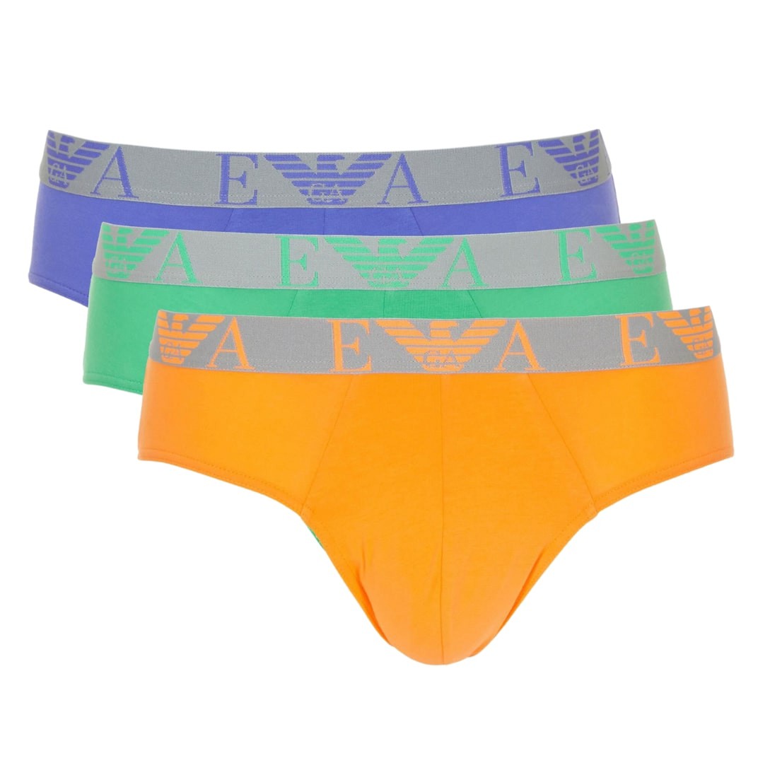 EMPORIO ARMANI Wielokolorowy zestaw slipów 3PACK