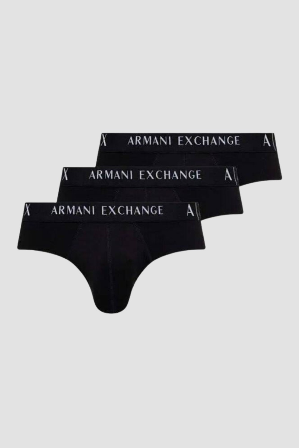 ARMANI EXCHANGE Czarne slipy 3PACK