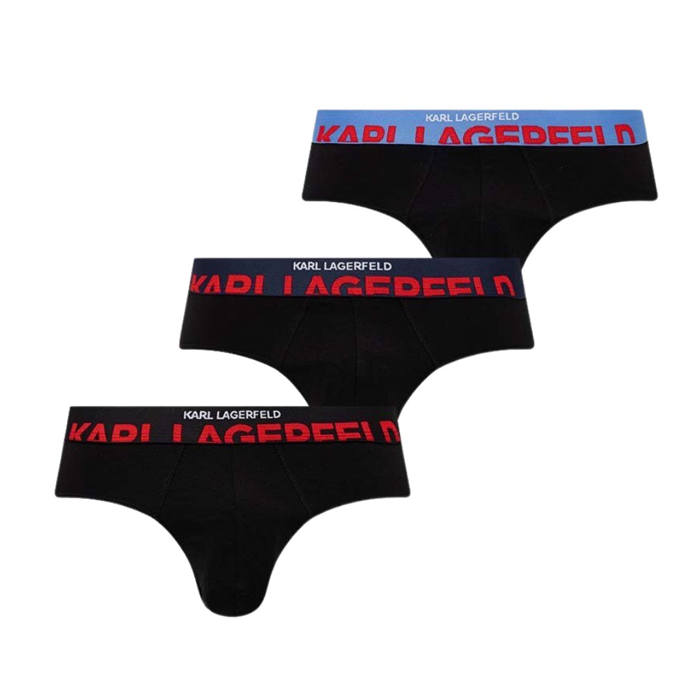 KARL LAGERFELD Komplet czarnych slipów 3PACK
