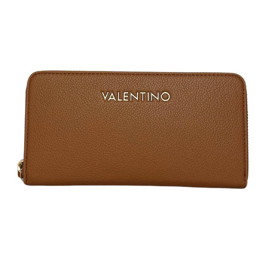 VALENTINO Brązowy portfel Arcadia Zip Around Wallet