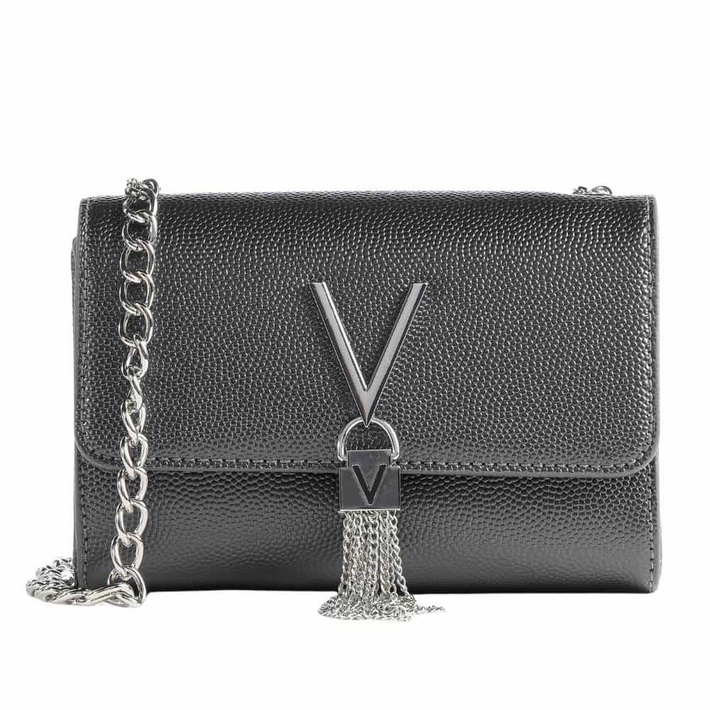 VALENTINO Mała szara kopertówka Divina Pochette