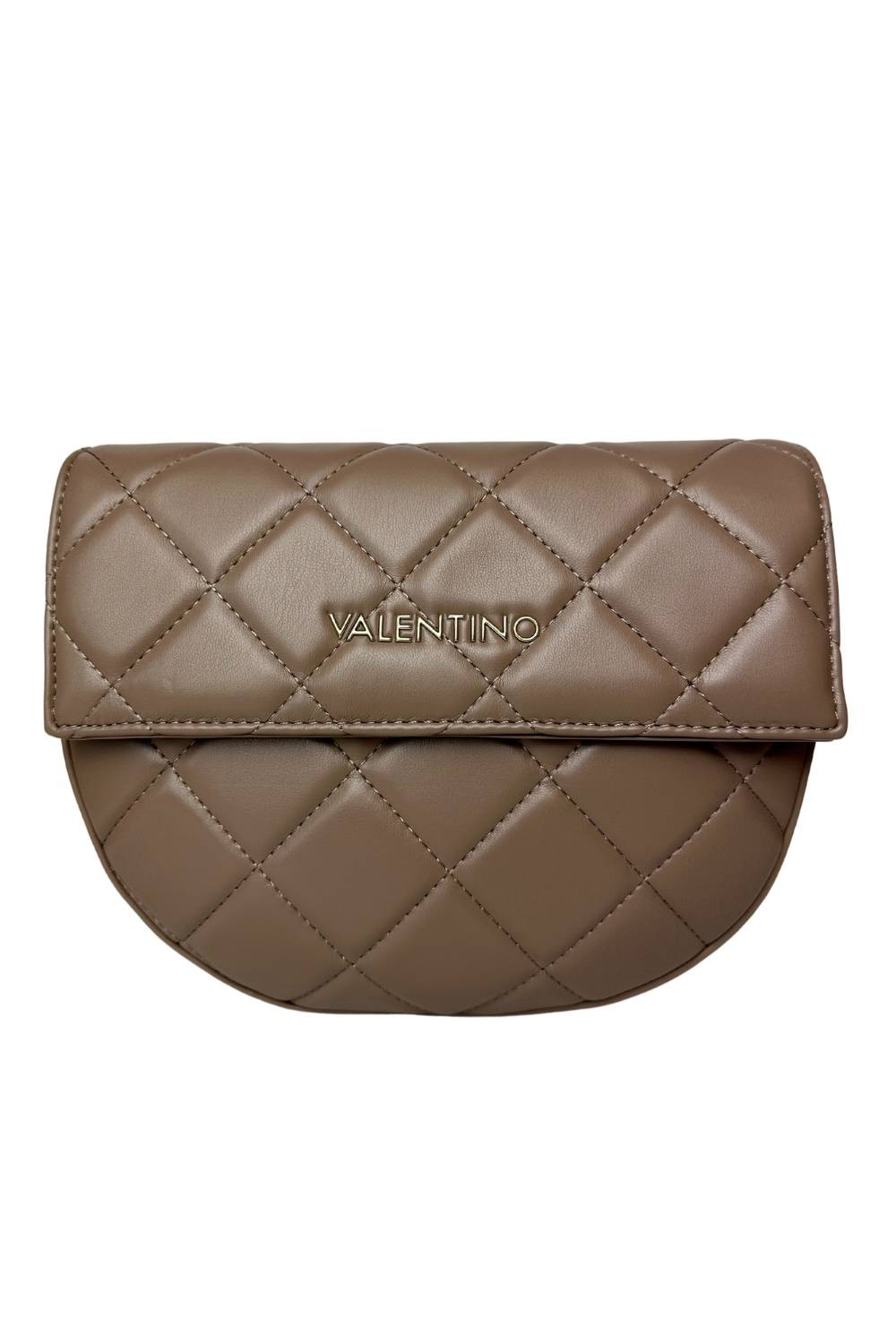 VALENTINO Pikowana brązowa torebka Bigs Flap Bag