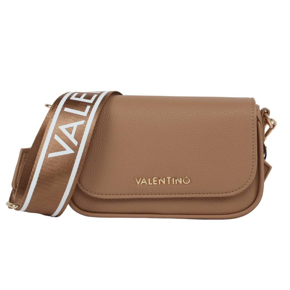VALENTINO Brązowa listonoszka Miramar Flap Bag