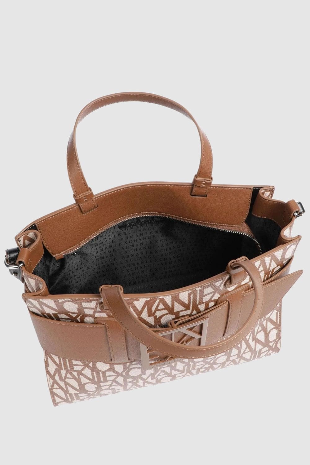 ARMANI EXCHANGE Brązowa torebka klasyczna