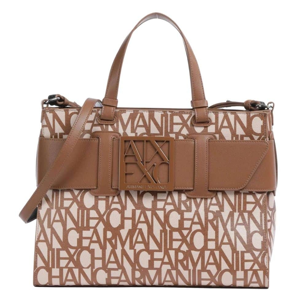 ARMANI EXCHANGE Brązowa torebka klasyczna